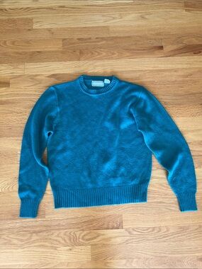 Vintage women’s Boundary waters large Crewneck Sweater in Teal